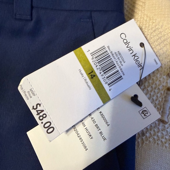 Calvin Klein Kids Navy Blue Casual Pants - Picture 5 of 9